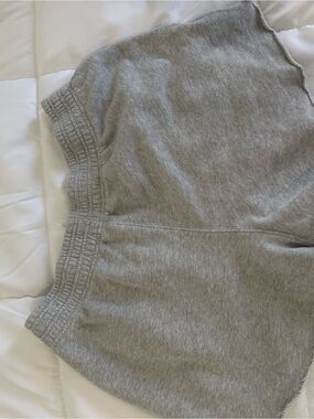 aerie Heather Gray Elastic-Waist Women's Lounge Shorts